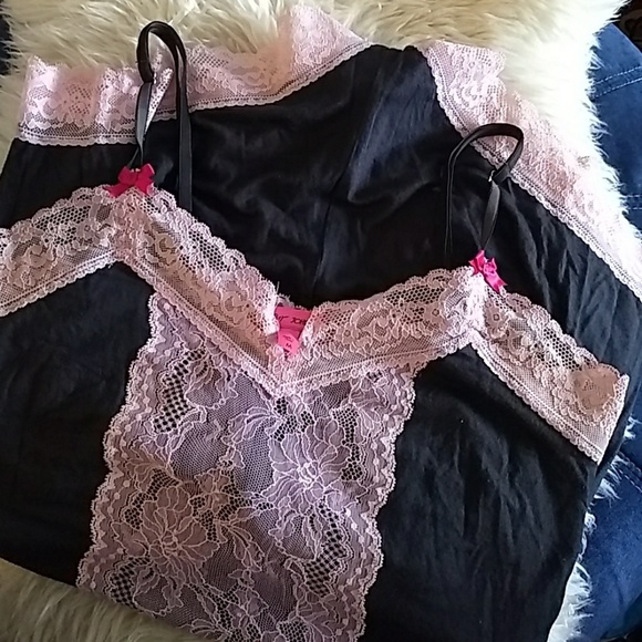 Betsey Johnson Lace Trim Romper - Picture 2 of 5